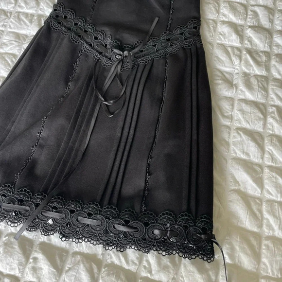 For love & Lemons black Sistine with ribbon mini dress - Picture 7 of 14